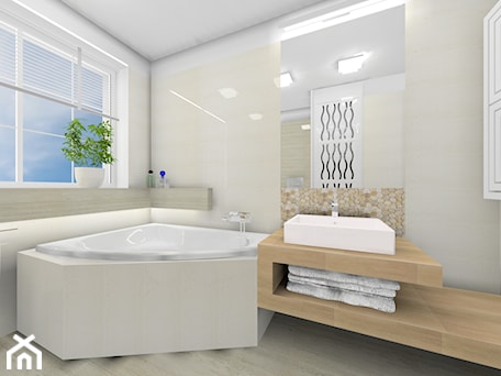 Aranżacje wnętrz - Łazienka: Projekt łazienki na piętrze - Łazienka, styl minimalistyczny - Blanka4design. Przeglądaj, dodawaj i zapisuj najlepsze zdjęcia, pomysły i inspiracje designerskie. W bazie mamy już prawie milion fotografii!