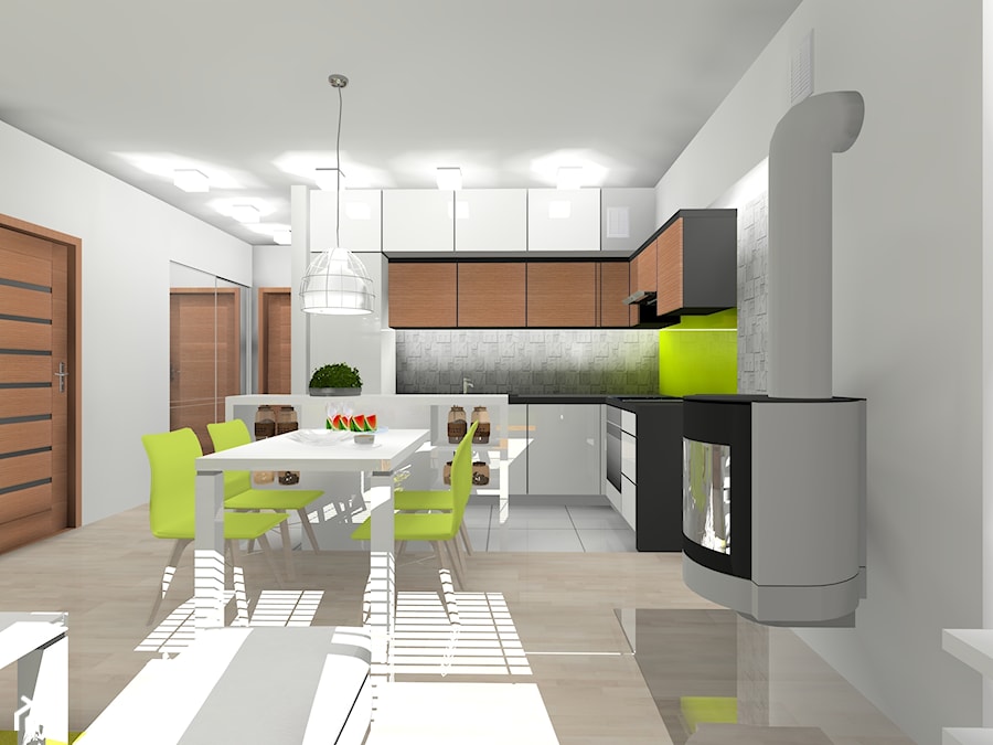 Wnętrza domu modelowego 4 - Kuchnia, styl nowoczesny - zdjęcie od Blanka4design