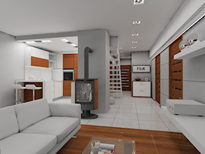 Wnętrza domu modelowego 3 - Hol / przedpokój, styl nowoczesny - zdjęcie od Blanka4design