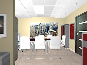 Nowe linie wzornicze mebli biurowych - mieszkanie służbowe w Tarnowie - Wnętrza publiczne, styl nowoczesny - zdjęcie od Blanka4design