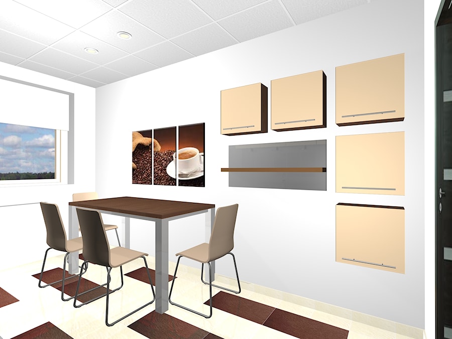 Nowe linie wzornicze mebli biurowych - mieszkanie służbowe w Tarnowie - Jadalnia, styl tradycyjny - zdjęcie od Blanka4design