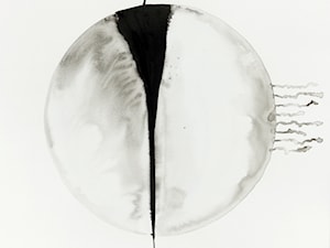 obraz czarno biały do sypialni, abstrakcja, obraz ręcznie malowany - zdjęcie od minimalart-grafika-obrazy.pl