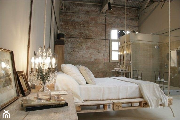 Moje inspiracje - Duża beżowa sypialnia z łazienką, styl prowansalski - zdjęcie od Urszula77