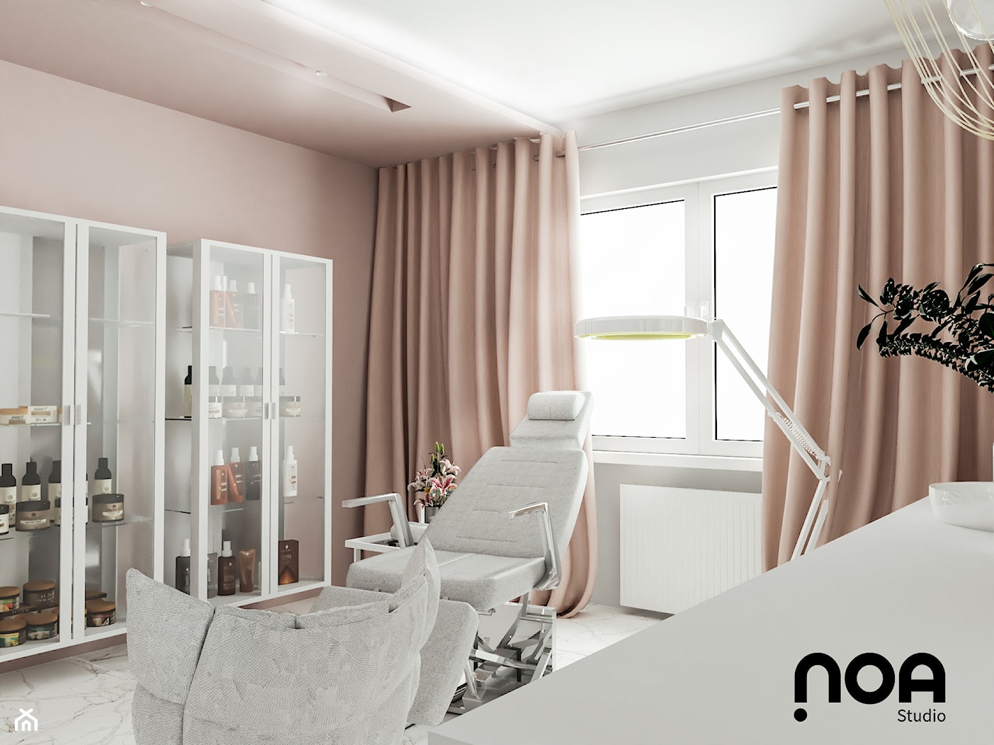 salon kosmetyczny - zdjęcie od NOA studio - biuro projektowania wnętrz - Homebook