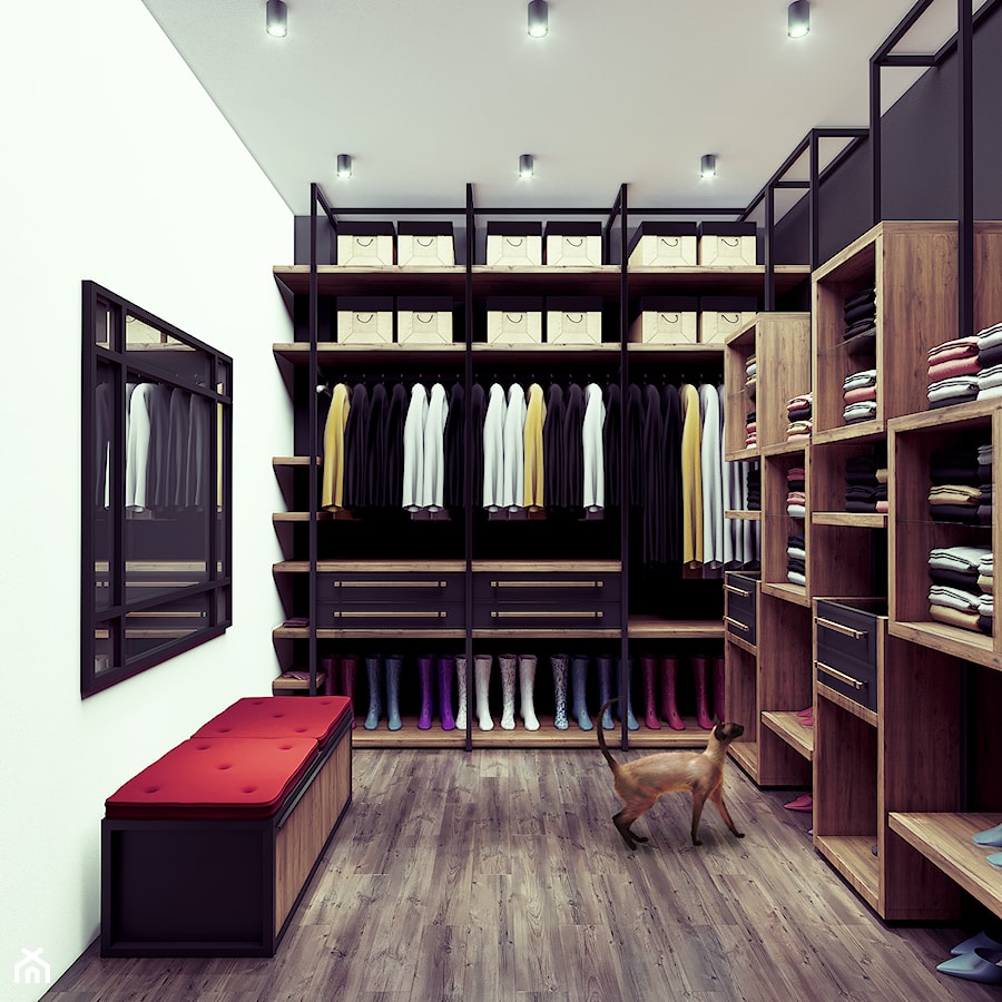 GARDEROBA w loftowym stylu - zdjęcie od LOFTABLE Interior Design & Furniture