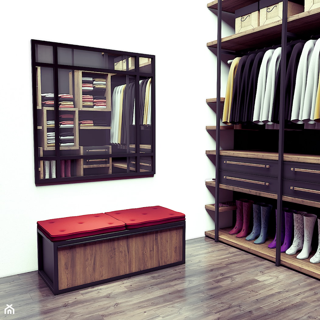 GARDEROBA w loftowym stylu - zdjęcie od LOFTABLE Interior Design & Furniture - Homebook