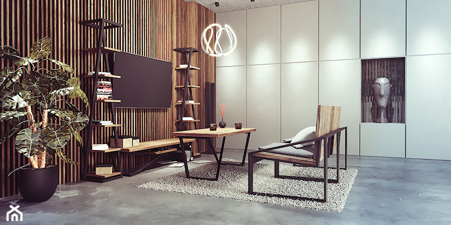 Salon w loftowym stylu - zdjęcie od LOFTABLE Interior Design & Furniture