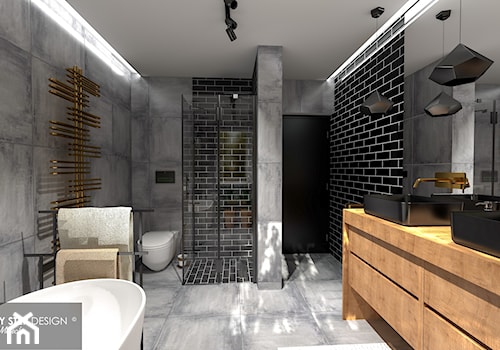 pokój kąpielowy - Kuchnia, styl industrialny - zdjęcie od STEP BY STEP DESIGN KAROLINA MEŁECH