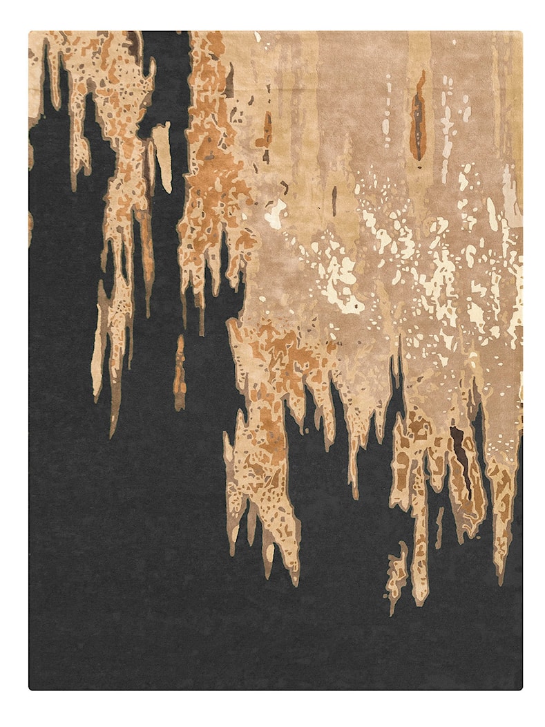 Nowoczesny i Elegancki Czarny Dywan o Abstrakcyjnym Wzorze – Contemporanei Tre A - zdjęcie od Unique Carpets - Homebook