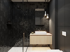 czarna łazienka - zdjęcie od 022design