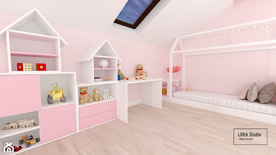 Przytulny pokój dla dziewczynki - zdjęcie od LOKA Studio Hudy