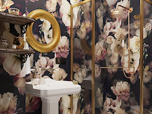 Wallpapered Bathroom - zdjęcie od AB Interior Atelier