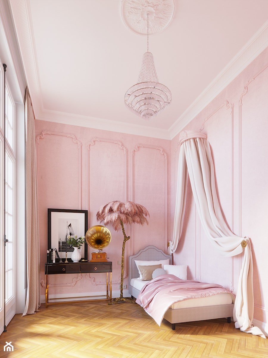 Dusty pink Girl bedroom - zdjęcie od AB Interior Atelier