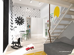 pokój dziecięcy z antresolą - Pokój dziecka, styl skandynawski - zdjęcie od Gabinet Wnętrz - Recepta na dobre wnętrze
