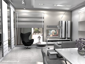 Apartament Centrum - Salon, styl minimalistyczny - zdjęcie od Gabinet Wnętrz - Recepta na dobre wnętrze