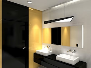 Trzy kolory, łazienka w stylu modern - Łazienka, styl nowoczesny - zdjęcie od Gabinet Wnętrz - Recepta na dobre wnętrze