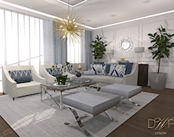 Apartament 140 m2 - Salon, styl glamour - zdjęcie od DWP design - Homebook