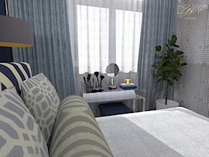 Mieszkanie Warmia Towers - Sypialnia, styl glamour - zdjęcie od DWP design