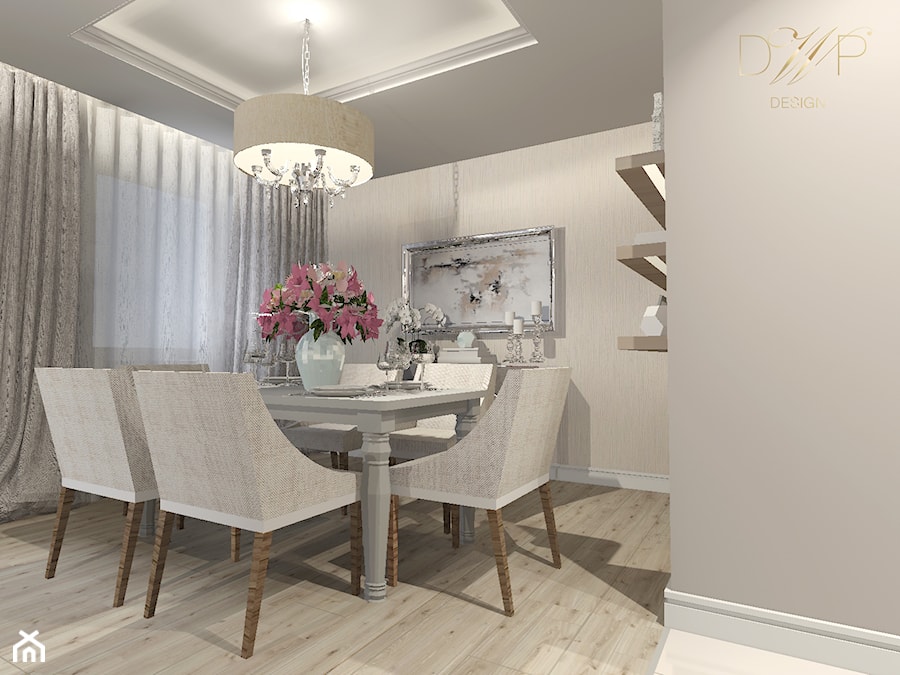 Bliźniak w Książenicach - Salon, styl glamour - zdjęcie od DWP design