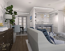 Apartament 140 m2 - Salon, styl glamour - zdjęcie od DWP design - Homebook