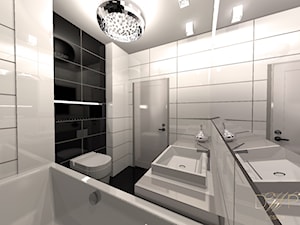 Black & white glamour - Łazienka, styl glamour - zdjęcie od DWP design