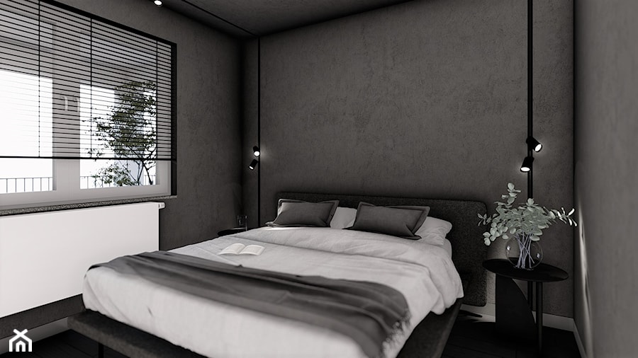 Lipowa - Sypialnia, styl minimalistyczny - zdjęcie od Paula Kocuba Design Studio