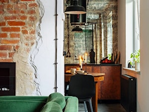 Loftowe wnętrze w starej kamienicy w Poznaniu - Kuchnia, styl industrialny - zdjęcie od funkcjaformy