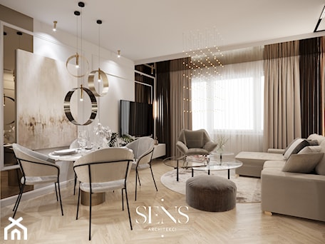 Aranżacje wnętrz - Salon: Modern Elegance - Salon, styl nowoczesny - SENS ARCHITEKCI. Przeglądaj, dodawaj i zapisuj najlepsze zdjęcia, pomysły i inspiracje designerskie. W bazie mamy już prawie milion fotografii!