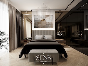 Modern Elegance - Sypialnia, styl nowoczesny - zdjęcie od SENS ARCHITEKCI
