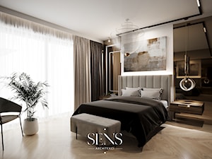 Modern Elegance - Sypialnia, styl nowoczesny - zdjęcie od SENS ARCHITEKCI