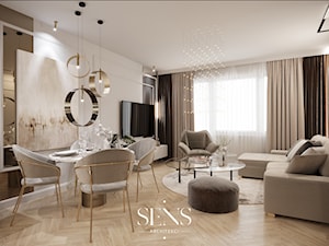 Modern Elegance - Salon, styl nowoczesny - zdjęcie od SENS ARCHITEKCI