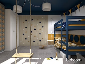 Pokój dla rodzeństwa - Pokój dziecka, styl skandynawski - zdjęcie od Beboom projekt pokoju dziecięcego on line