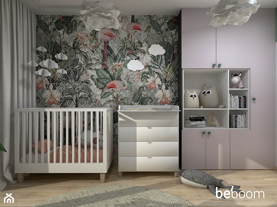 Pokój dla noworodka - Pokój dziecka, styl skandynawski - zdjęcie od Beboom projekt pokoju dziecięcego on line
