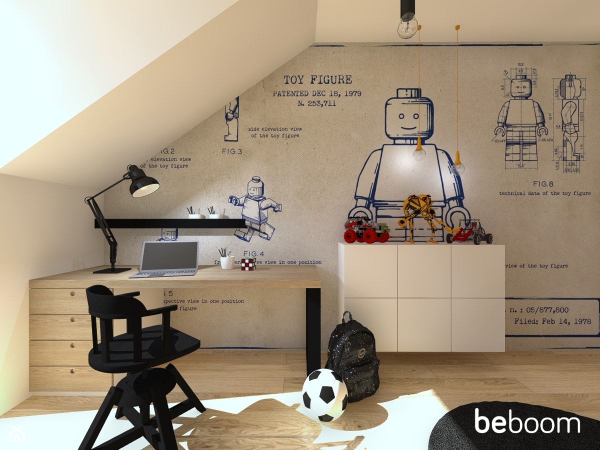 Pokój fana Lego - zdjęcie od Beboom projekt pokoju dziecięcego on line - Homebook
