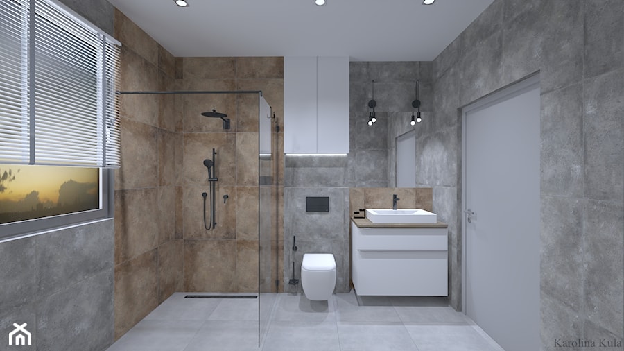 Projekt nowoczesnej łazienki - zdjęcie od KULA Concept