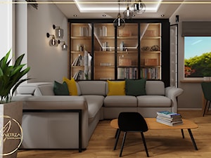 Soft Loft - projekt domu 138 m2 - Salon, styl industrialny - zdjęcie od Klimat Wnętrza Agnieszka Jamroż