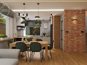 Soft Loft - projekt domu 138 m2 - Kuchnia, styl nowoczesny - zdjęcie od Klimat Wnętrza Agnieszka Jamroż