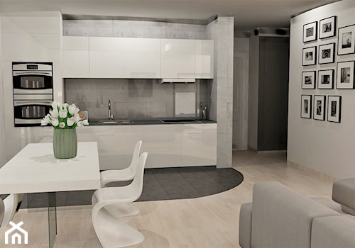Mieszkanie na warszawskim Wilanowie - Kuchnia, styl minimalistyczny - zdjęcie od Artenova Design - pracownia projektowania wnętrz