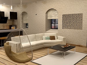 Projekt loftu w Łodzi - zdjęcie od Artenova Design - pracownia projektowania wnętrz