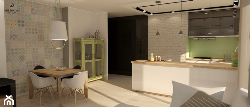 Mieszkanie Warszawa U - Kuchnia, styl nowoczesny - zdjęcie od Artenova Design - pracownia projektowania wnętrz
