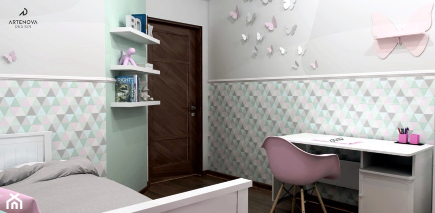 Pokój dziewczynki - zdjęcie od Artenova Design - pracownia projektowania wnętrz