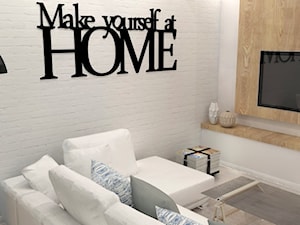 Dom w skandynawskim klimacie - Salon, styl skandynawski - zdjęcie od Artenova Design - pracownia projektowania wnętrz