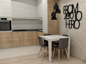 Kawalerka Wilanów - Kuchnia, styl minimalistyczny - zdjęcie od Artenova Design - pracownia projektowania wnętrz