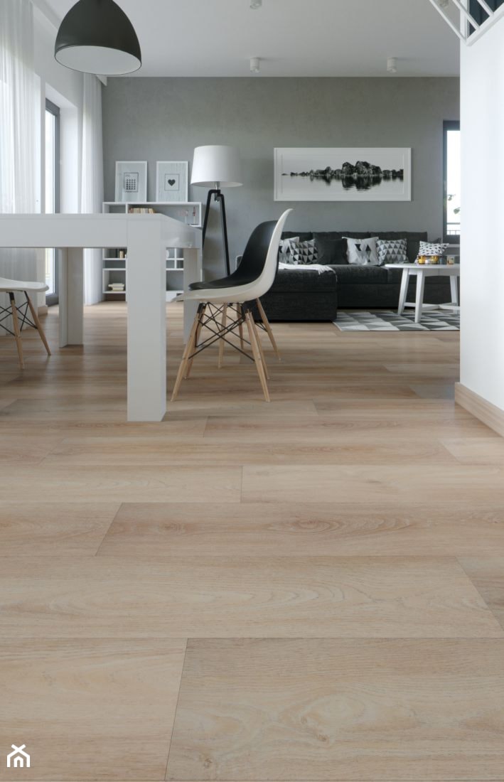 Panele winylowe na ogrzewanie podłogowe - Salon, styl skandynawski - zdjęcie od ARBITON FloorExpert