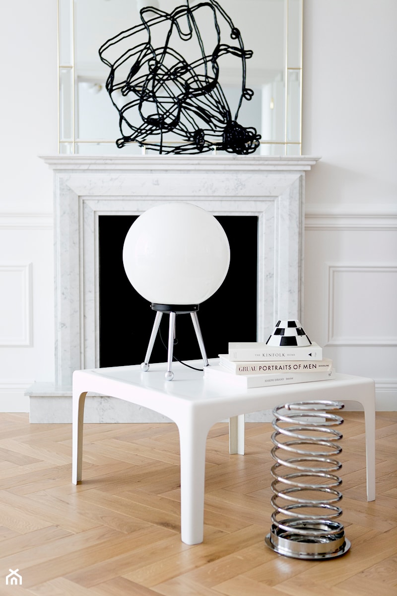 Salon Biały - zdjęcie od Aranż Studio - Projektowanie wnętrz, Sztuka i design