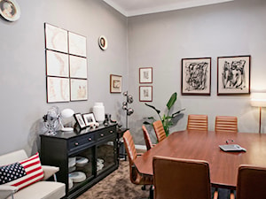 Pokój konferencyjny w kolorze szarym - zdjęcie od Aranż Studio - Projektowanie wnętrz, Sztuka i design