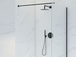 Prysznic z czarnym zestawem prysznicowym - zdjęcie od Oltens Polska