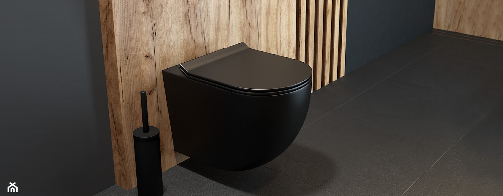 Nowoczesna łazienka z czarną ceramiką - zdjęcie od Oltens Polska - Homebook