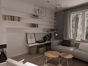 Dom w Bochni - projekt strefy dziennej - Salon, styl nowoczesny - zdjęcie od STABRAWA.PL architektura wnętrz