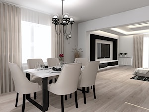 Elegancki salon - Salon, styl nowoczesny - zdjęcie od mk.interiorarchitect